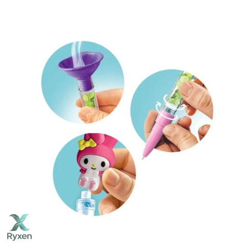 Idea Art Zestaw Mini Fabryka Długopisów Hello Kitty i Przyjaciele My Melody i Kuromi Clementoni 18431