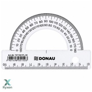 Kątomierz szkolny transparentny 180° 10cm DONAU