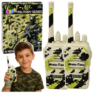 Krótkofalówki Walkie Talkie Militarne USB Zasięg 200M Khaki 2 Szt.