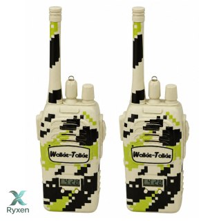 Krótkofalówki Walkie Talkie Militarne USB Zasięg 200M Khaki 2 Szt.