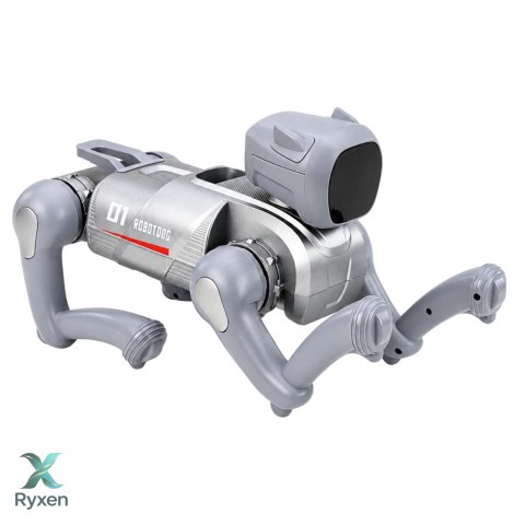 Pies Robot AI Zdalnie Sterowany RC Bluetooth Aplikacja Programowany Srebrny