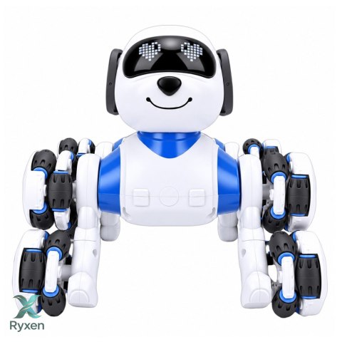 Pies Robot Zdalnie Sterowany RC 8 Kół Drift 360° Akrobacje Niebieski