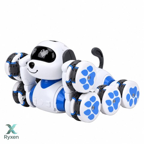 Pies Robot Zdalnie Sterowany RC 8 Kół Drift 360° Akrobacje Niebieski