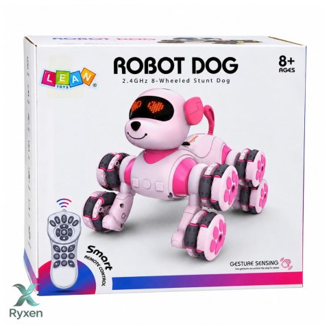 Pies Robot Zdalnie Sterowany RC 8 Kół Drift 360° Akrobacje Niebieski