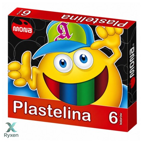 Plastelina szkolna 6 kolorów MONA