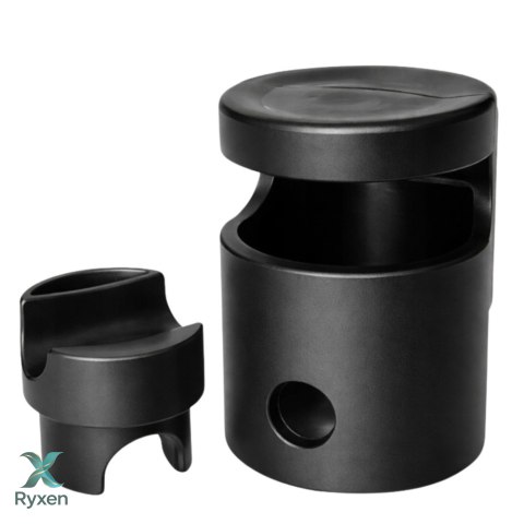 Plastikowa Zaślepka Do Trampoliny Grzybek z Ringiem Czarny 25mm