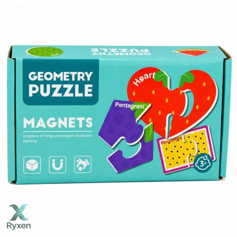 Puzzle Magnetyczne Nauka Owoców Magnesy Na Tablice Lodówkę 30 el.