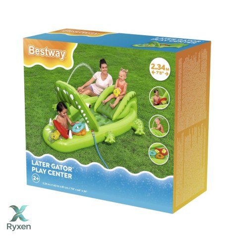 Wodny Plac Zabaw Ze Zjeżdżalnią Krokodyl Akcesoria Bestway 53169