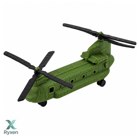 Zestaw Wojskowy Militarny Żołnierzyki Helikopter Pojazdy Baza 58 el.