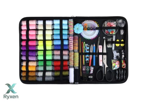 Duży Zestaw Krawiecki Do Szycia W Etui Przybornik 228el