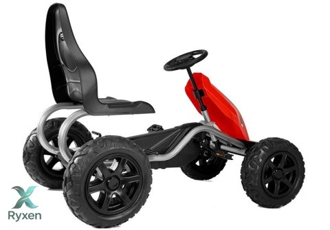 Gokart na Pedały B012 Pompowane Koła Czerwony