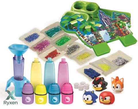 Idea Art Zestaw Fabryka Markerów Zakreślaczy 4 sztuki Sonic Clementoni 18424