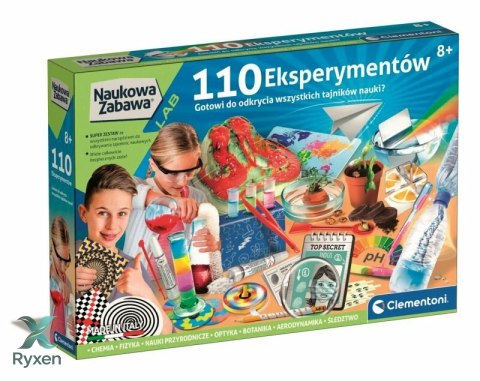 Naukowa Zabawa 110 Eksperymentów Język Polski Clementoni 50720