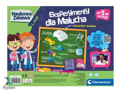 Naukowa Zabawa Eksperymenty Dla Malucha Język Polski Clementoni 50895