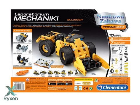 Naukowa Zabawa Laboratorium Mechaniki Buldożer Język Polski Clementoni 50633
