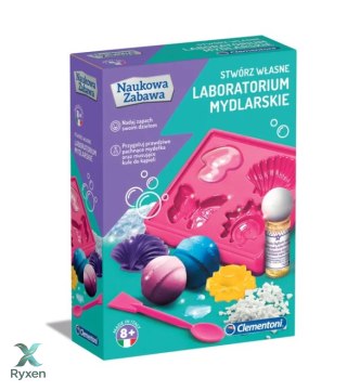 Naukowa Zabawa Zestaw Laboratorium Mydlarskie Mydła Kule do Kąpieli Język Polski Clementoni 60949