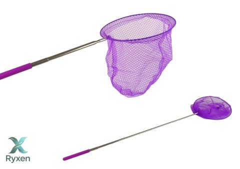 Siatka Na Motyle Owady Składana Teleskopowa 85 cm Fioletowa