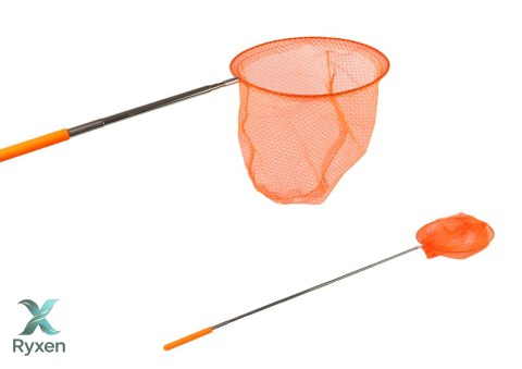 Siatka Na Motyle Owady Składana Teleskopowa 85 cm Pomarańczowa