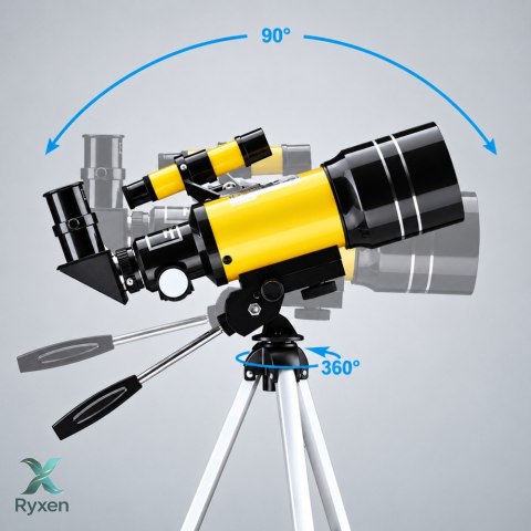 Teleskop Astronomiczny Dla Dzieci Statyw Żółty Powiększenie 150x