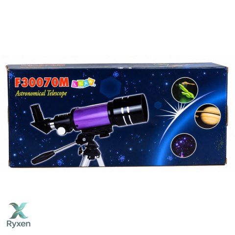 Teleskop Astronomiczny Dla Dzieci Statyw Żółty Powiększenie 150x