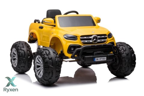 Auto Na Akumulator Mercedes DK-MT950 4x4 Złoto-Żółty Lakierowany