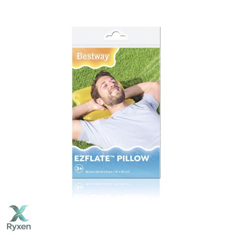 Dmuchana Poduszka 38 x 25 cm Żółta Bestway 52127