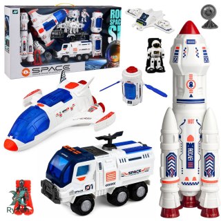 Duży Zestaw Kosmiczny Stacja Rakieta Prom Pojazd Eksploracyjny Astronauci