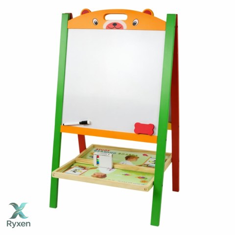 Dwustronna Tablica Edukacyjna Magnetyczna Kredowa 2w1 Pisak Litery Liczby
