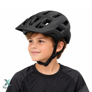 Kask Rowerowy MTB Regulowany Z Odpinanym Daszkiem Uniwersalny Czarny