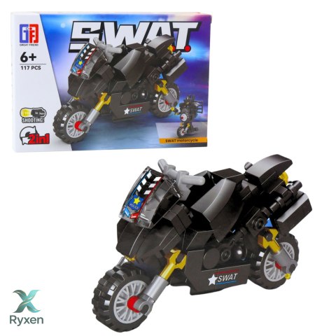 Klocki Konstrukcyjne Pojazdy Środki Transportu SWAT 2w1 92-117 el.