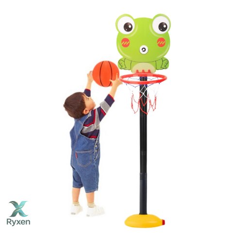 Kosz Do Gry W Koszykówkę Regulowany Żaba Zielona 110cm