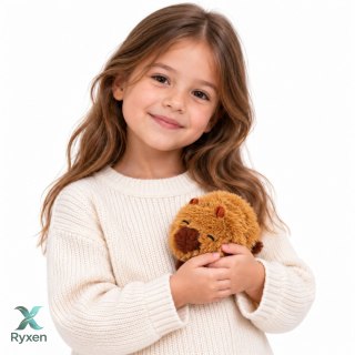 Mała Pluszowa Kapibara Przytulanka Maskotka Zwierzątko Brązowa 16 cm