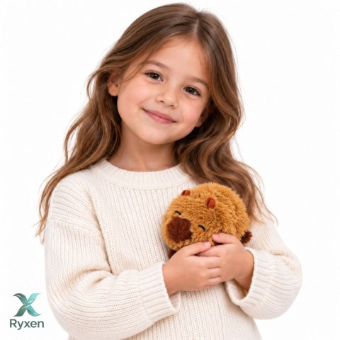 Mała Pluszowa Kapibara Przytulanka Maskotka Zwierzątko Brązowa 16 cm