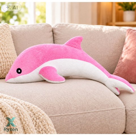 Maskotka Pluszowy Delfin Różowy 70 cm