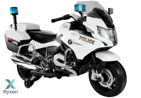 Motor na Akumulator BMW R1200 Policja Światła LED Dźwięki Biały