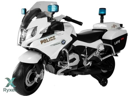 Motor na Akumulator BMW R1200 Policja Światła LED Dźwięki Biały