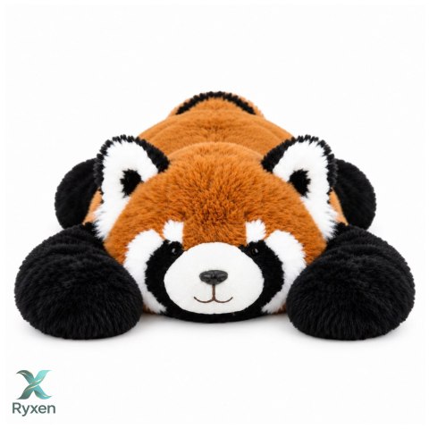 Pluszowa Panda Czerwona Przytulanka Maskotka Długie Łapy Czarno-Ruda 60cm