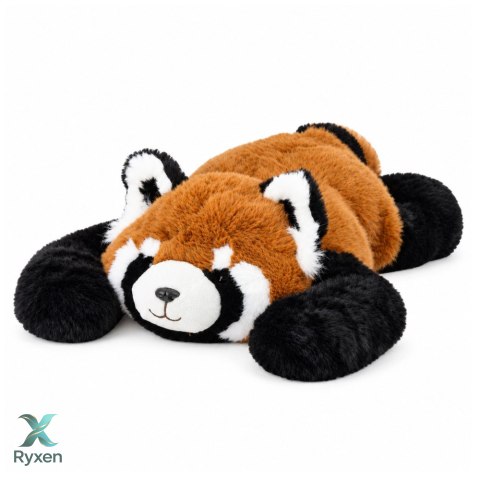 Pluszowa Panda Czerwona Przytulanka Maskotka Długie Łapy Czarno-Ruda 60cm