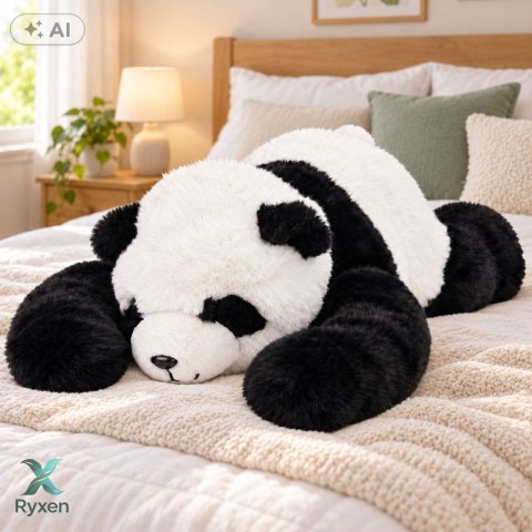 Pluszowa Panda Przytulanka Maskotka Długie Łapy Czarno-Biała 60cm