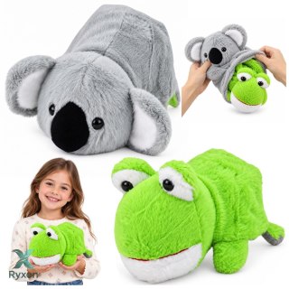 Pluszowy Koala Żaba 2w1 Dwustronna Maskotka Przytulanka 25cm