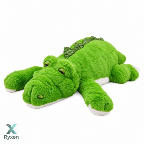 Pluszowy Krokodyl Maskotka Przytulanka Obciążeniowe Łapki Zielony 45 cm