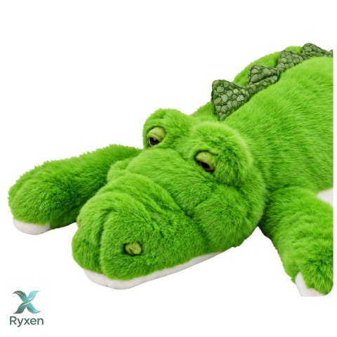 Pluszowy Krokodyl Maskotka Przytulanka Obciążeniowe Łapki Zielony 75 cm