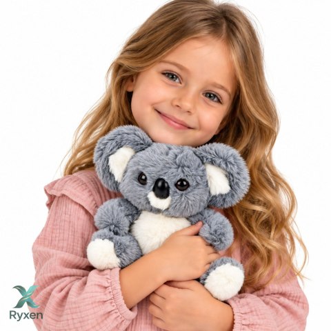 Pluszowy Miś Koala Maskotka Przytulanka Miękki Szary 23 cm