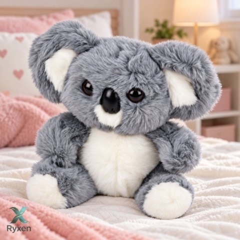 Pluszowy Miś Koala Maskotka Przytulanka Miękki Szary 23 cm