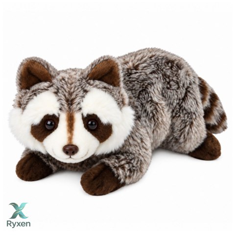 Pluszowy Szop Maskotka Przytulanka Zwierzątko Brązowy Szary 41 cm