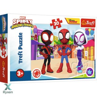Puzzle - 30 - Przygody Spidey'a i przyjaciół - Trefl 18285