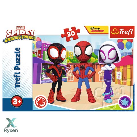 Puzzle - 30 - Przygody Spidey'a i przyjaciół - Trefl 18285
