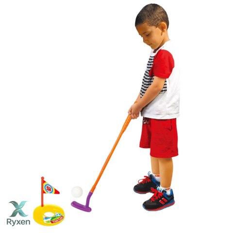 Zestaw Do Gry W Golfa Wózek 3 Kije 2 Chorągiewki 4 Piłeczki