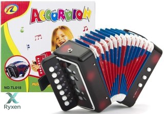 Akordeon Dla Dzieci Instrument Muzyczny Harmonia Melodie Czarny