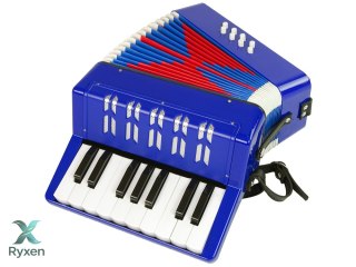 Akordeon Instrument Muzyczny Dla Dzieci Muzyka Niebieski